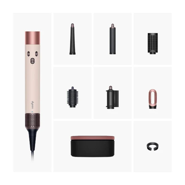 Dyson Airwrap I.D. Straight+Wavy Multi-Styler and Hair Dryer, Ceramic Pink/Rose Gold