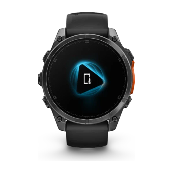 Garmin Fenix 8 GPS Smartwatch, Slate Gray Steel/Black